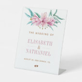 Table Pink magnolia jardin de printemps signe de bienven (Recto)