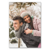 Table Pins rustiques Mariage d'aventure Numéro de tablea (Dos)