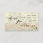 Table Place Carte de réglage Great Egret Coastal B (Dos)