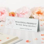 Table Plaque de bureau en plastique paisible/parfait (In SItu (Mariage))