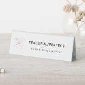 Table Plaque de bureau en plastique paisible/parfait (En SItu (Tableau))