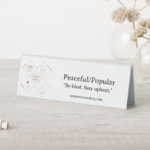 Table Plaque de bureau en plastique paisible/populaire (En SItu (Tableau))