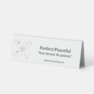 Table Plaque de bureau en plastique parfait/ paisible