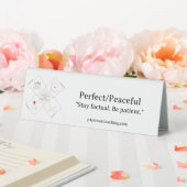 Table Plaque de bureau en plastique parfait/ paisible (In SItu (Mariage))