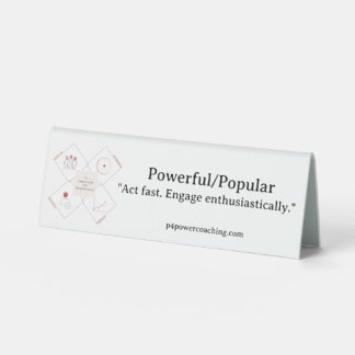 Table Plaque de bureau en plastique puissant/populaire e