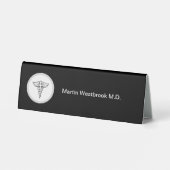 Table Plaque de nom du bureau du médecin Médicale (Verso)