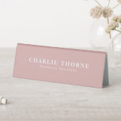 Table Plaque d'or rose pour les professionnels de bureau (En SItu (Tableau))