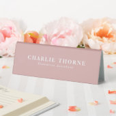 Table Plaque d'or rose pour les professionnels de bureau (In SItu (Mariage))