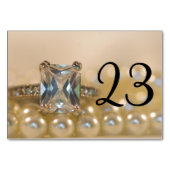 Table Princess Diamond Ring Pearls Numéro de tableau Mar (Devant)