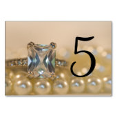 Table Princess Diamond Ring Pearls Numéro de tableau Mar (Dos)