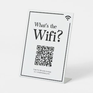 Table Qu'est-ce que le Wifi ? Signe pour location de vac