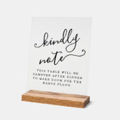 Table Removed After Dinner Make Room for Dancing Acryl Bord (Hoek)