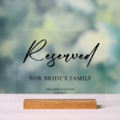 Table réservé Mariage  (Neutre)