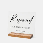 Table réservé Mariage  (Angle)