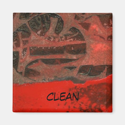 "Table Rock #3" Magnet Abstrait pour lave-vaissell (Devant)