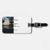 Table Rock Silhouette Sunset Bagagelabel (Voorkant horizontaal)