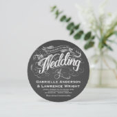 Table ronde Rustique Art Mariage Invitations (Debout devant)