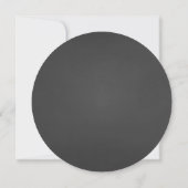 Table ronde Rustique Art Mariage Invitations (Dos)