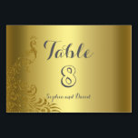 Table Royal Gold Abstrait Peacock Mariage NUMÉRO DE TABL<br><div class="desc">Design très élégant avec des Peacocks arrière - plan doré et abstrait or brillant pour un événement spécial mariage. Il donnera une touche unique à votre style mariage. Sois différent ! Personnalisez avec vos propres informations. Si vous devez déplacer le texte ou modifier la taille, la police ou la couleur,...</div>