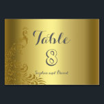 Table Royal Gold Abstrait Peacock Mariage NUMÉRO DE TABL<br><div class="desc">Design très élégant avec des Peacocks arrière - plan doré et abstrait or brillant pour un événement spécial mariage. Il donnera une touche unique à votre style mariage. Sois différent ! Personnalisez avec vos propres informations. Si vous devez déplacer le texte ou modifier la taille, la police ou la couleur,...</div>