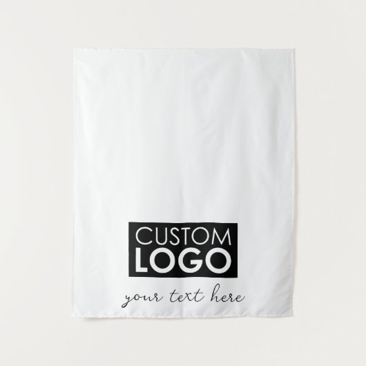 Table Runner Banner Business Logo Events Script Wandkleed (Voorkant)