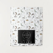 Table Runner Banner Business Logo Gevist Vis Wandkleed (Voorkant)