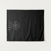 Table Runner Banner Business Logo Social Media Wandkleed (Voorkant (horizontaal))