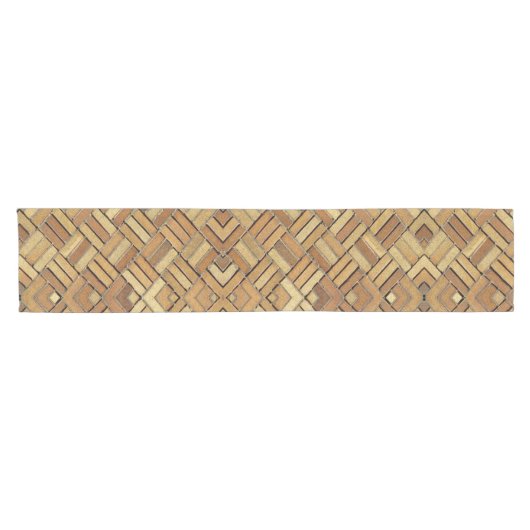 Table Runner - Brick Kaleidoscopic Pattern Korte Tafelloper (Horizontaal)
