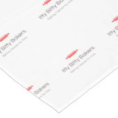 Table Runner Itty Bitty Bakers Logo Korte Tafelloper (Hoek)