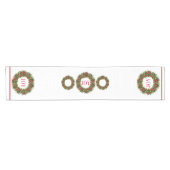 Table Runner met kerstfeest Korte Tafelloper (Horizontaal)