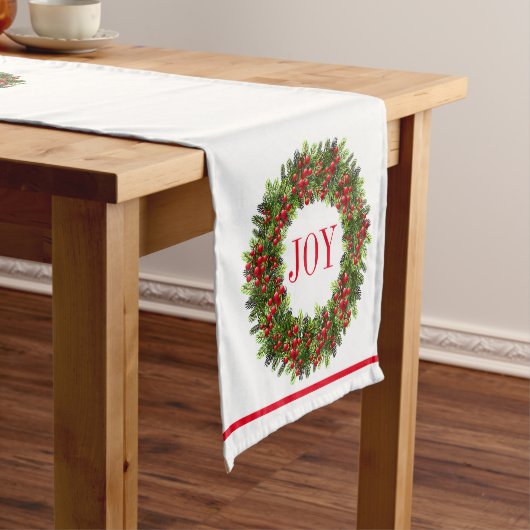 Table Runner met kerstfeest Korte Tafelloper (Voorbeeld)