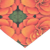 Table Runner - Oranje Begonia Korte Tafelloper (Hoek)