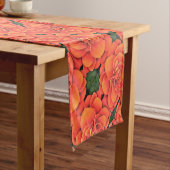Table Runner - Oranje Begonia Korte Tafelloper (Voorbeeld)