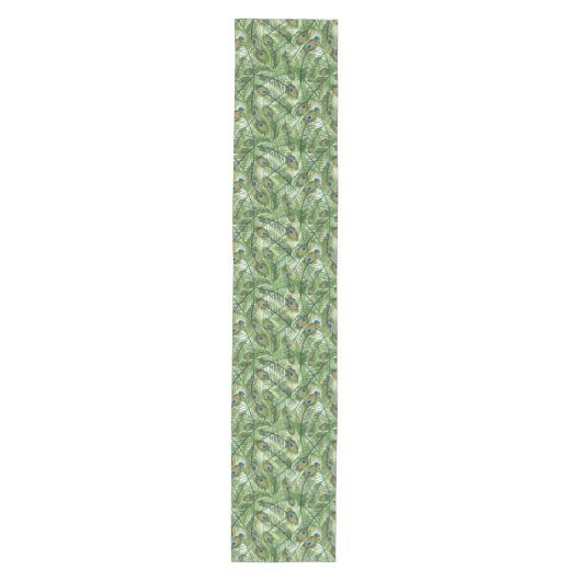 Table Runner-Peacock Feathers Medium Tafelloper (Voorkant)