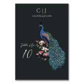 Table Rustique Turquoise vert Peacock Mariage Numéro de  (Dos)