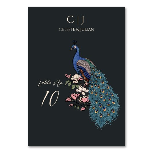 Table Rustique Turquoise vert Peacock Mariage Numéro de  (Par défaut)