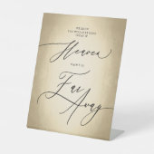 Table Script de calligraphie Le ciel est loin du signe M (Recto)