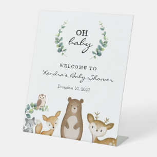 Table SIGNE Baby shower Animaux de forêt