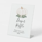 Table Signe blanc Citrouille de la chute verte (Recto)