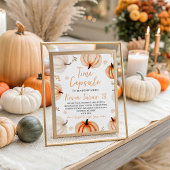 Table Signe citrouille de l'heure d'anniversaire