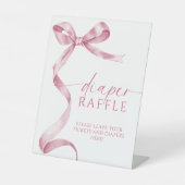 Table Signe de Baby shower de béquille rose (Recto)