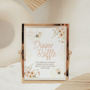 Table Signe de Baby shower de chevalier de fleur de miel