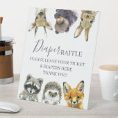 Table SIGNE DE Baby shower Déchets de bois Animaux (In SItu)