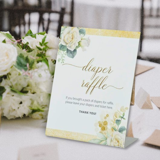 Table Signe de caleçon - C’est un garçon Baby shower or