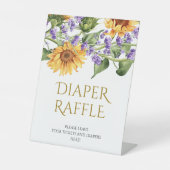 Table Signe de caleçon de tournesol et de lavande (Recto)