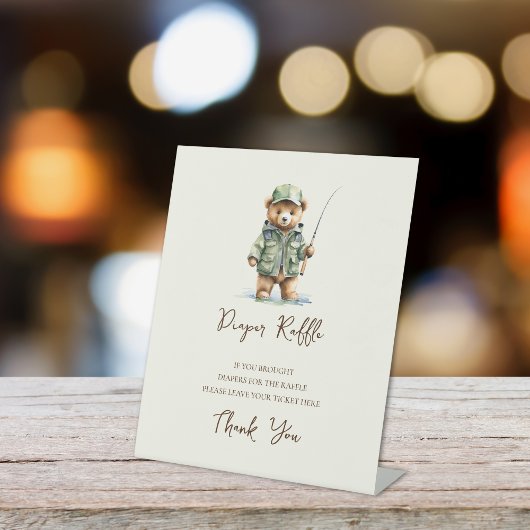 Table Signe de caleçon Un Petit Baby shower Pêcheur