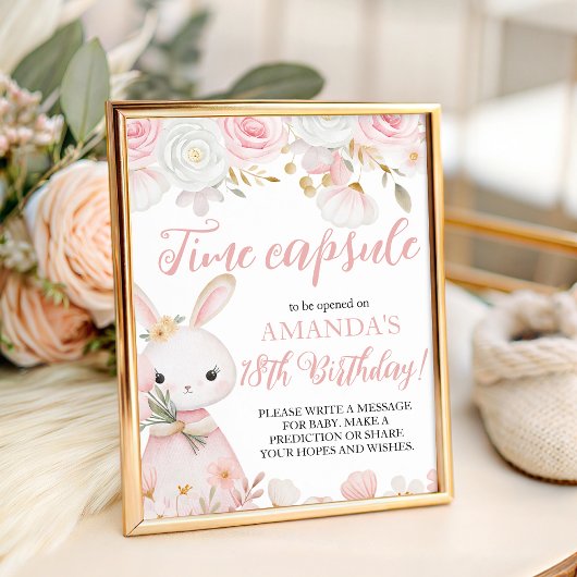 Table Signe de capsule temporelle pour le 1er anniversai