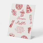 Table Signe de carafe Baby shower de pizza (Recto)