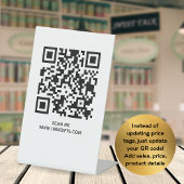TABLE SIGNE DE CODE QR D'ENTREPRISE - UTILISER GÉNÉRATEU
