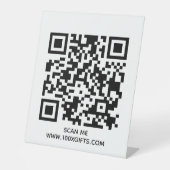 TABLE SIGNE DE CODE QR D'ENTREPRISE - UTILISER GÉNÉRATEU (Recto)